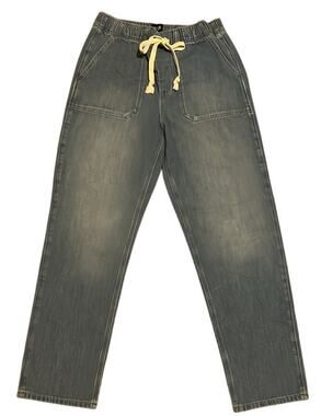 Gap mid-rise drawstring waist relaxed fit jeans Size M